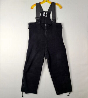 Men's Polartec Fleece Winter Bibs Overall Pants Medium-Short/Reg Black DSCP NCED